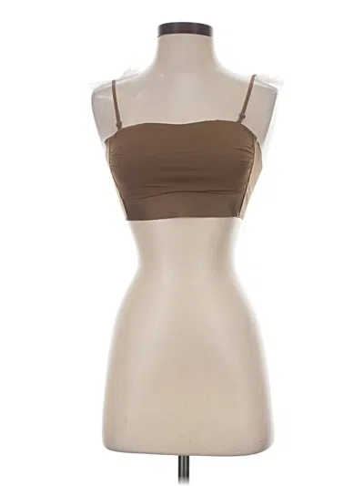 Pre-owned Unbranded Sports Bra In Brown