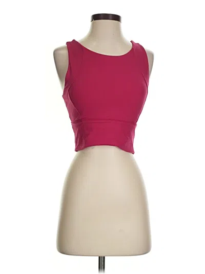 Pre-owned Unbranded Sports Bra In Burgundy