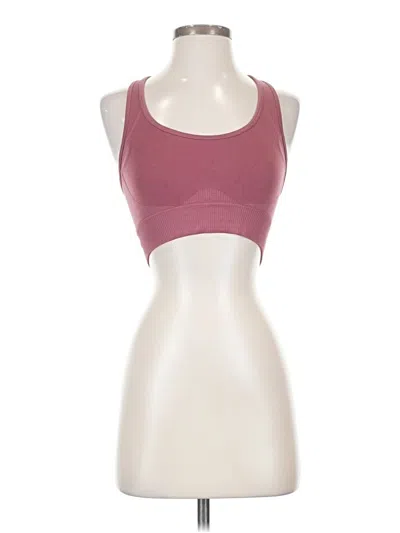 Pre-owned Unbranded Sports Bra In Burgundy
