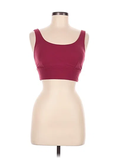 Pre-owned Unbranded Sports Bra In Burgundy