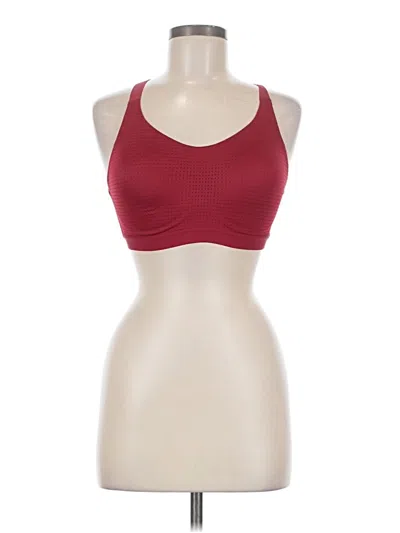 Pre-owned Unbranded Sports Bra In Burgundy