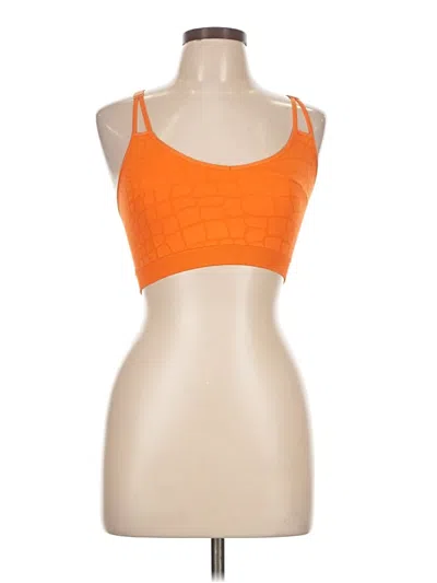 Pre-owned Unbranded Sports Bra In Orange