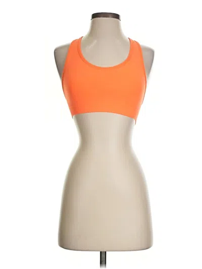 Pre-owned Unbranded Sports Bra In Orange