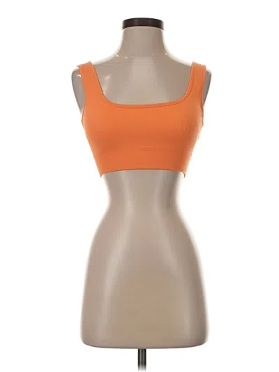 Pre-owned Unbranded Sports Bra In Orange