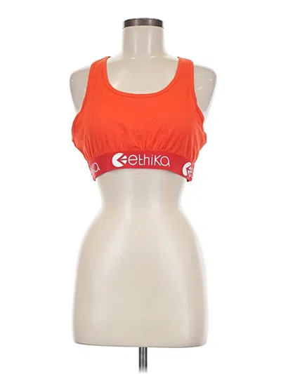 Pre-owned Unbranded Sports Bra In Orange