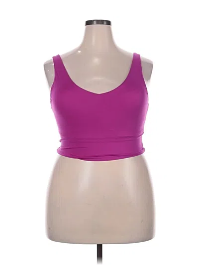 Pre-owned Unbranded Sports Bra In Purple