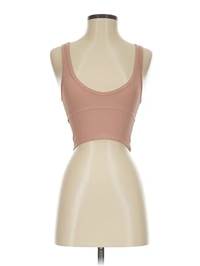 Pre-owned Unbranded Sports Bra In Tan