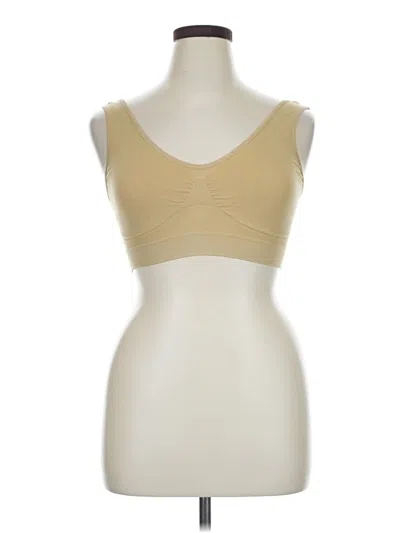 Pre-owned Unbranded Sports Bra In Tan
