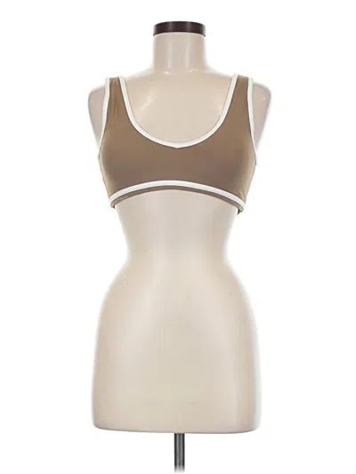 Pre-owned Unbranded Sports Bra In Tan