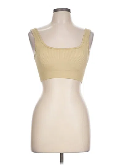 Pre-owned Unbranded Sports Bra In Tan