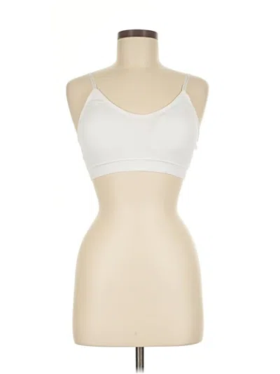 Pre-owned Unbranded Sports Bra In White