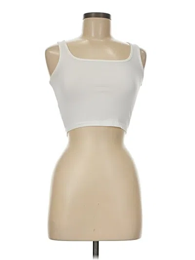 Pre-owned Unbranded Sports Bra In White