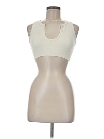 Pre-owned Unbranded Sports Bra In White