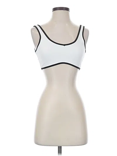 Pre-owned Unbranded Sports Bra In White