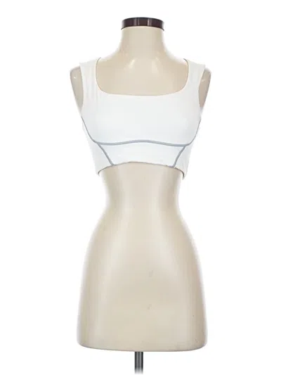 Pre-owned Unbranded Sports Bra In White