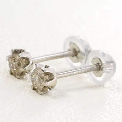 Pre-owned Unbranded Stud Earrings () In Silver