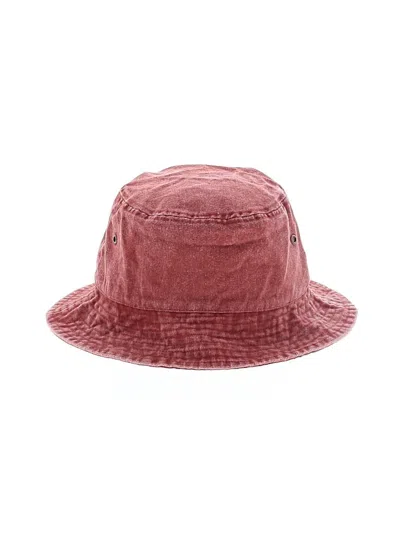 Pre-owned Unbranded Sun Hat In Burgundy