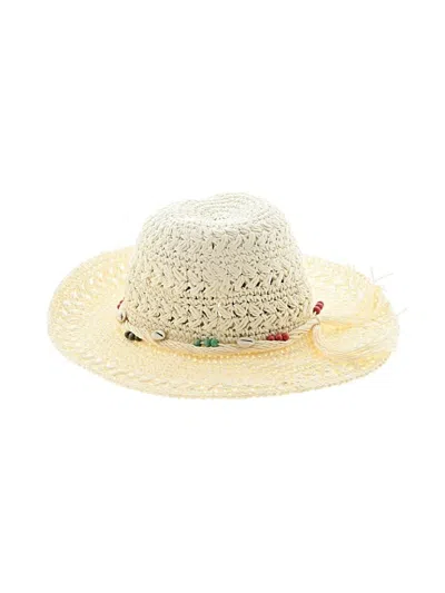 Pre-owned Unbranded Sun Hat In Ivory