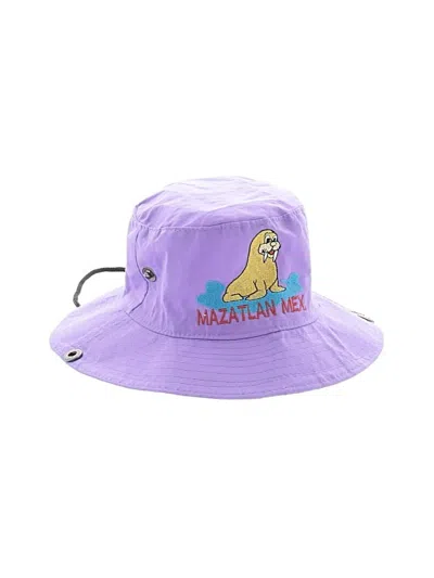 Pre-owned Unbranded Kids' Sun Hat In Purple
