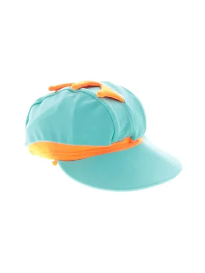 Pre-owned Unbranded Kids' Sun Hat In Teal