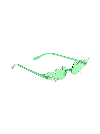 Pre-owned Unbranded Sunglasses In Green