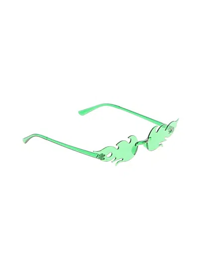 Pre-owned Unbranded Sunglasses In Green
