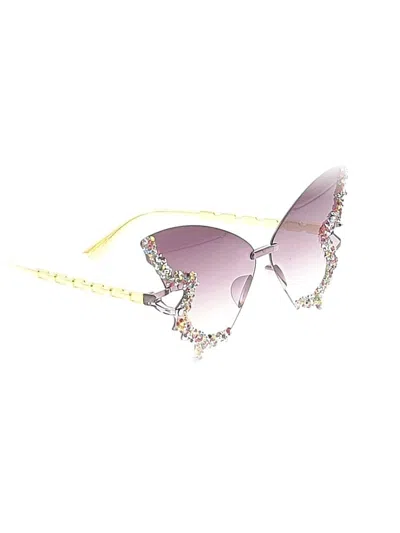 Pre-owned Unbranded Sunglasses In Purple