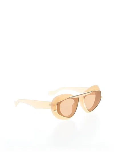 Pre-owned Unbranded Sunglasses In Tan
