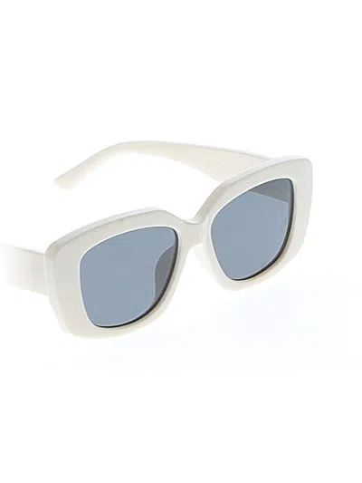 Pre-owned Unbranded Sunglasses In White