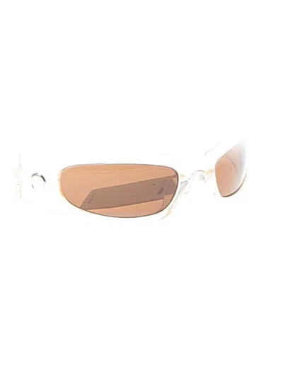 Pre-owned Unbranded Sunglasses In White