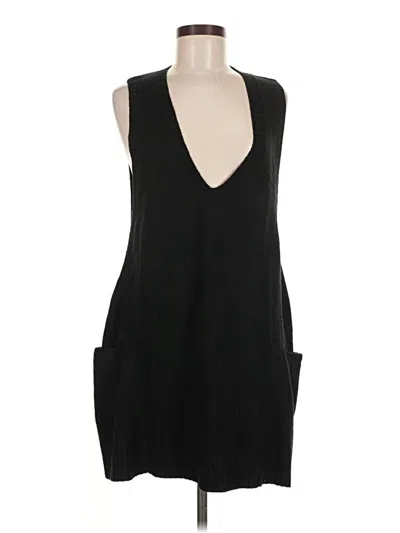 Pre-owned Unbranded Sweater Vest In Black