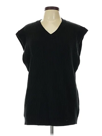 Pre-owned Unbranded Sweater Vest In Black