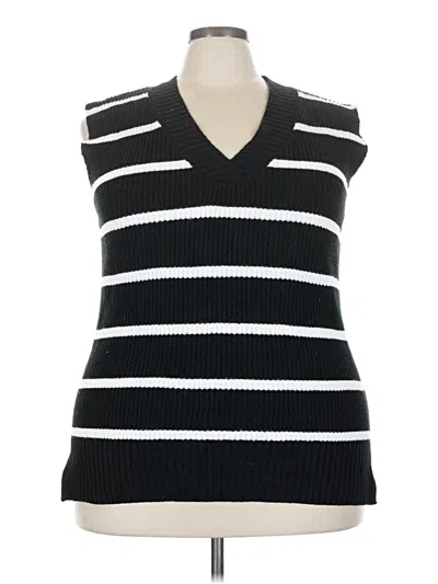 Pre-owned Unbranded Sweater Vest In Black