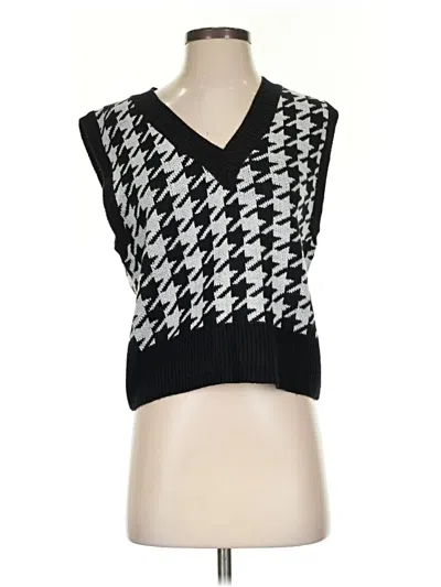 Pre-owned Unbranded Sweater Vest In Black