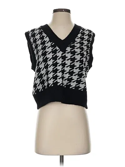Pre-owned Unbranded Sweater Vest In Black