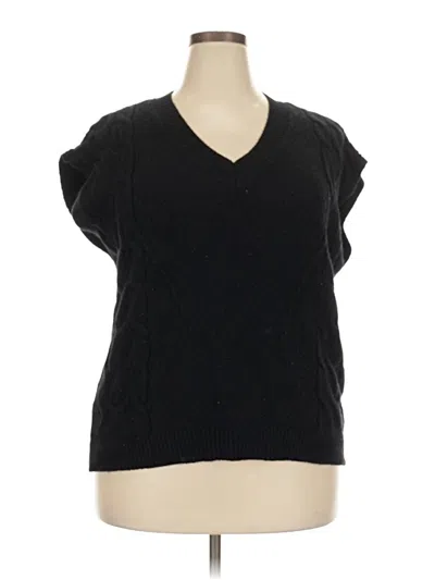 Pre-owned Unbranded Sweater Vest In Black