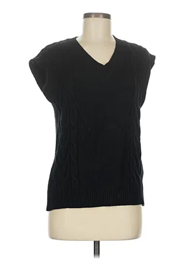 Pre-owned Unbranded Sweater Vest In Black