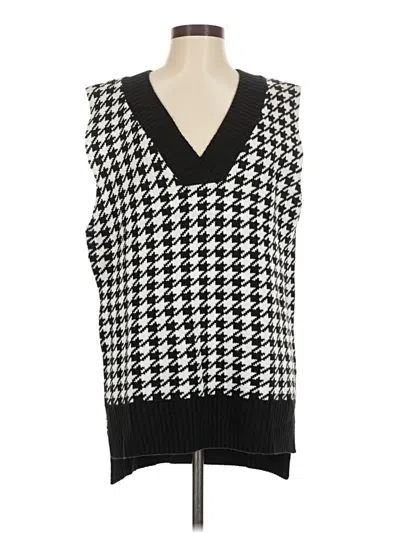 Pre-owned Unbranded Sweater Vest In Black