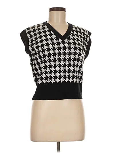 Pre-owned Unbranded Sweater Vest In Black
