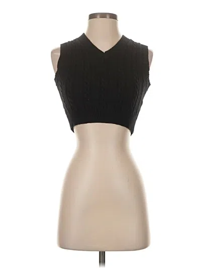 Pre-owned Unbranded Sweater Vest In Black