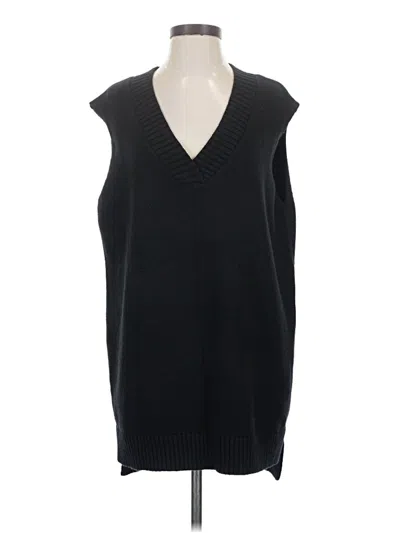 Pre-owned Unbranded Sweater Vest In Black