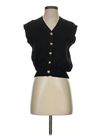 Pre-owned Unbranded Sweater Vest In Black