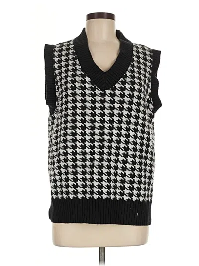 Pre-owned Unbranded Sweater Vest In Black