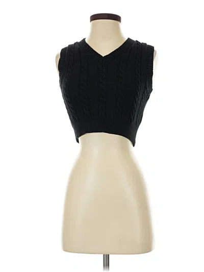 Pre-owned Unbranded Sweater Vest In Black