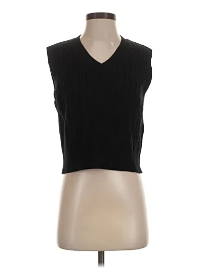 Pre-owned Unbranded Sweater Vest In Black