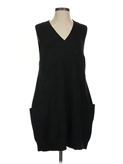 Pre-owned Unbranded Sweater Vest In Black