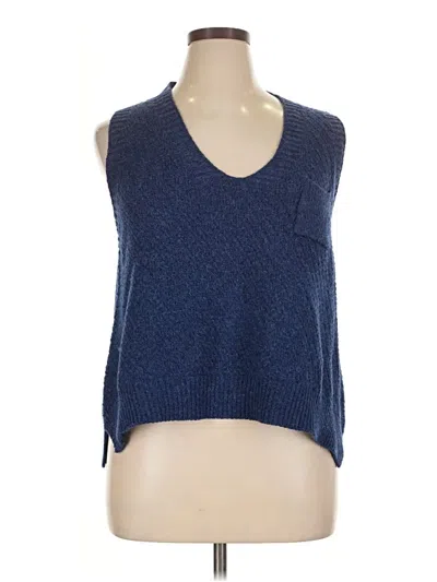 Pre-owned Unbranded Sweater Vest In Blue