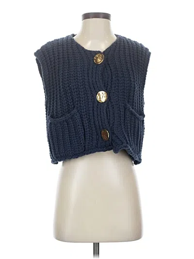 Pre-owned Unbranded Sweater Vest In Blue