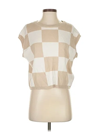 Pre-owned Unbranded Sweater Vest In Brown