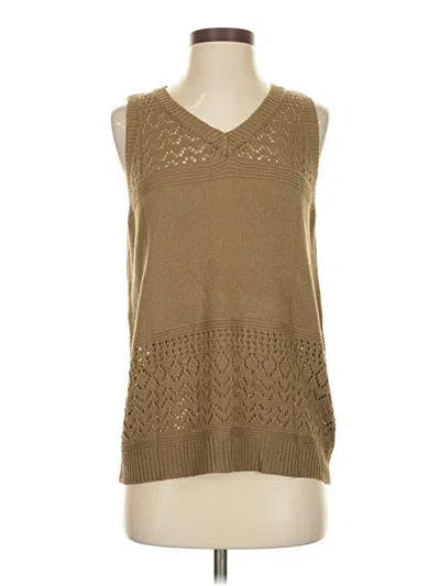 Pre-owned Unbranded Sweater Vest In Brown